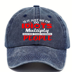 Washed Cotton Baseball Cap Adjustable Trucker Hat for Women Men