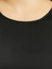 Colorblock Leopard Print Ruffle Bell Sleeve Blouse