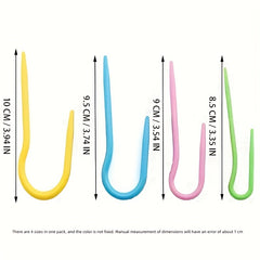 4pcs Weaving Tool Needle Sweater Scarf Cable Needle Woolen Needle
