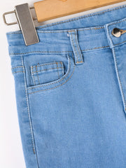 Teen Girls' Basic Skinny Jeans Casual Denim Pants Kids Outfit
