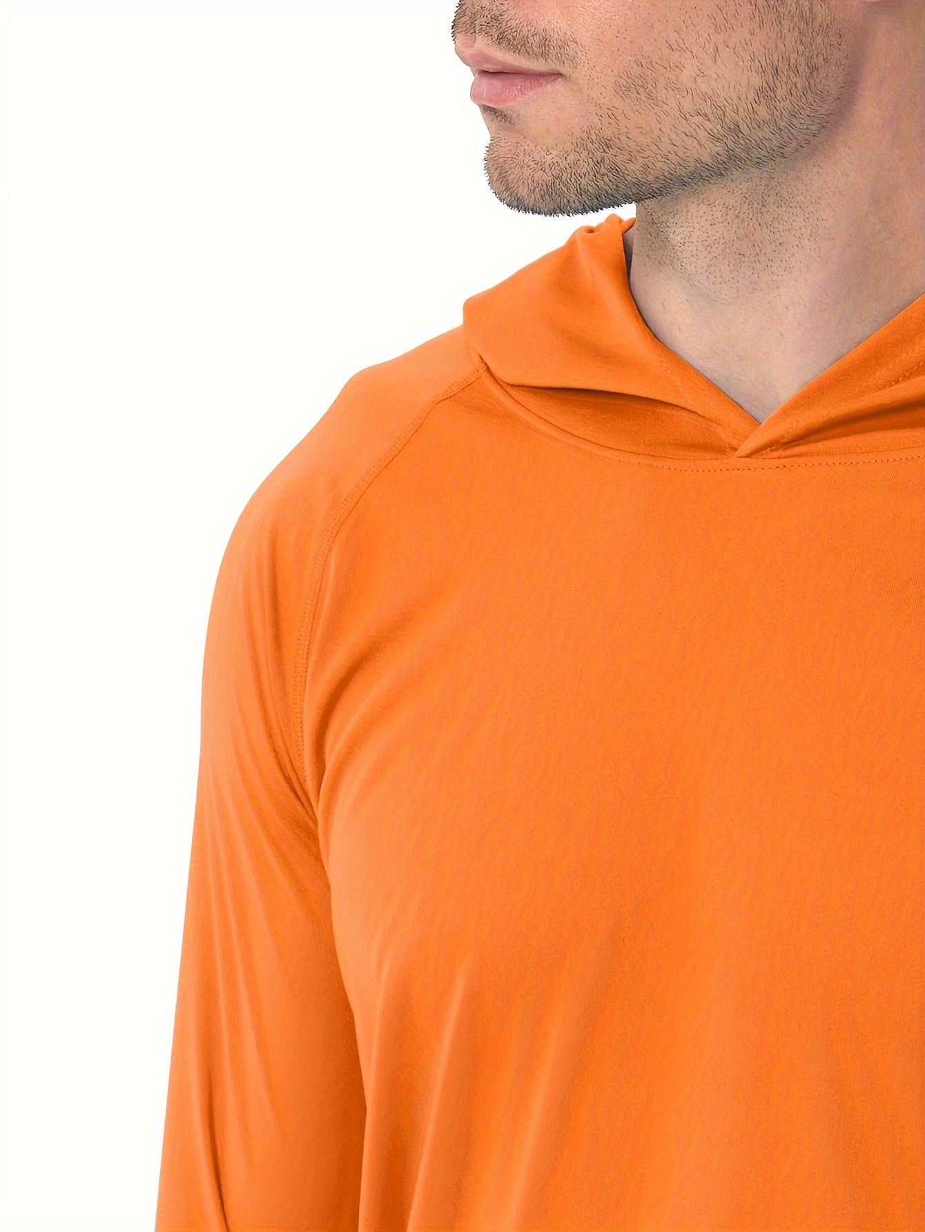 Men's UPF 50 Sun Protection Long Sleeve Hoodie for Outdoor Fishing