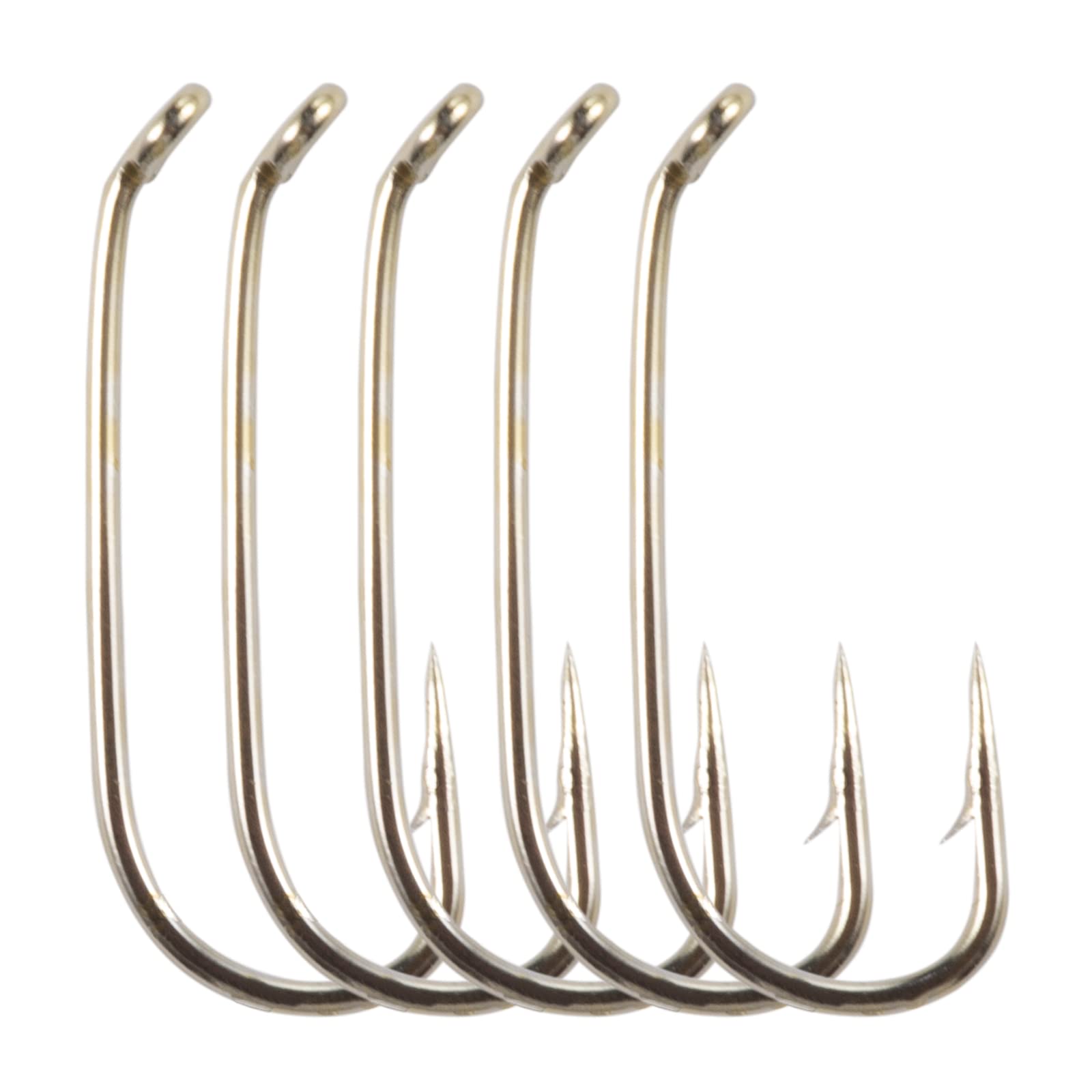 50pcs Fly Fishing Hooks with Straight Handle Barbs 8-22 for Dry Flies