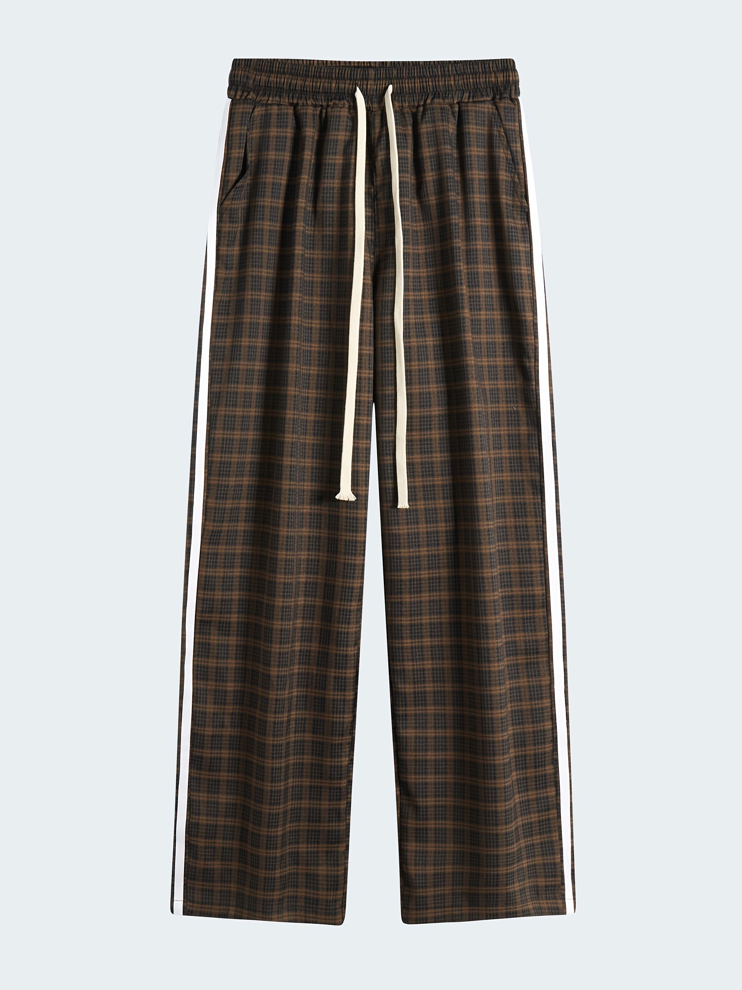Men's Plaid Loose Pants Spring Fall