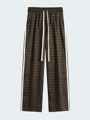 Men's Plaid Loose Pants Spring Fall