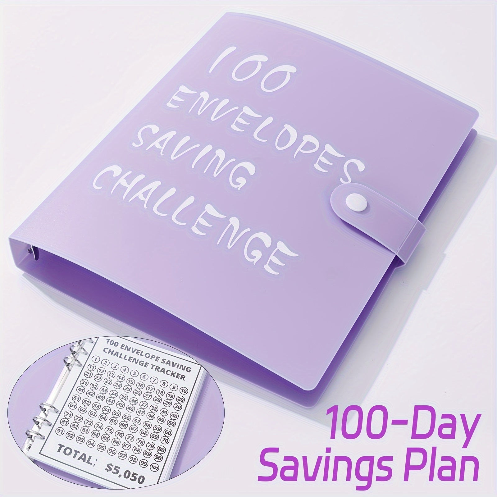 100 Envelope Challenge Binder Budgeting Planner & Saving