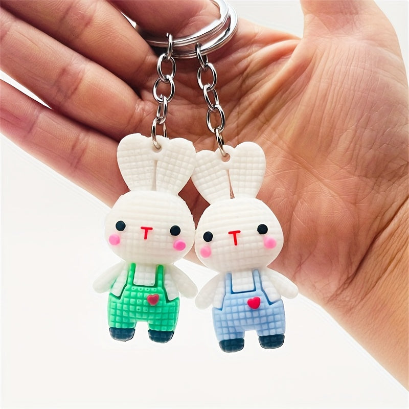 Cartoon Rabbit Keychain Bunny Doll Key Chain Bag Charm Pendant Gift