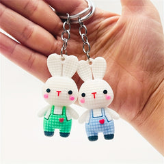 Cartoon Rabbit Keychain Bunny Doll Key Chain Bag Charm Pendant Gift
