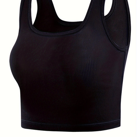 Ribbed Tank Top Slim Fit Sleeveless Lingerie