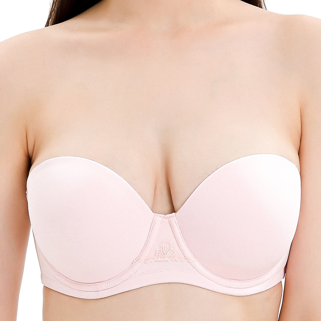 Strapless Bandeau Bras Comfort Push Up Everyday Bra Women's Lingeri