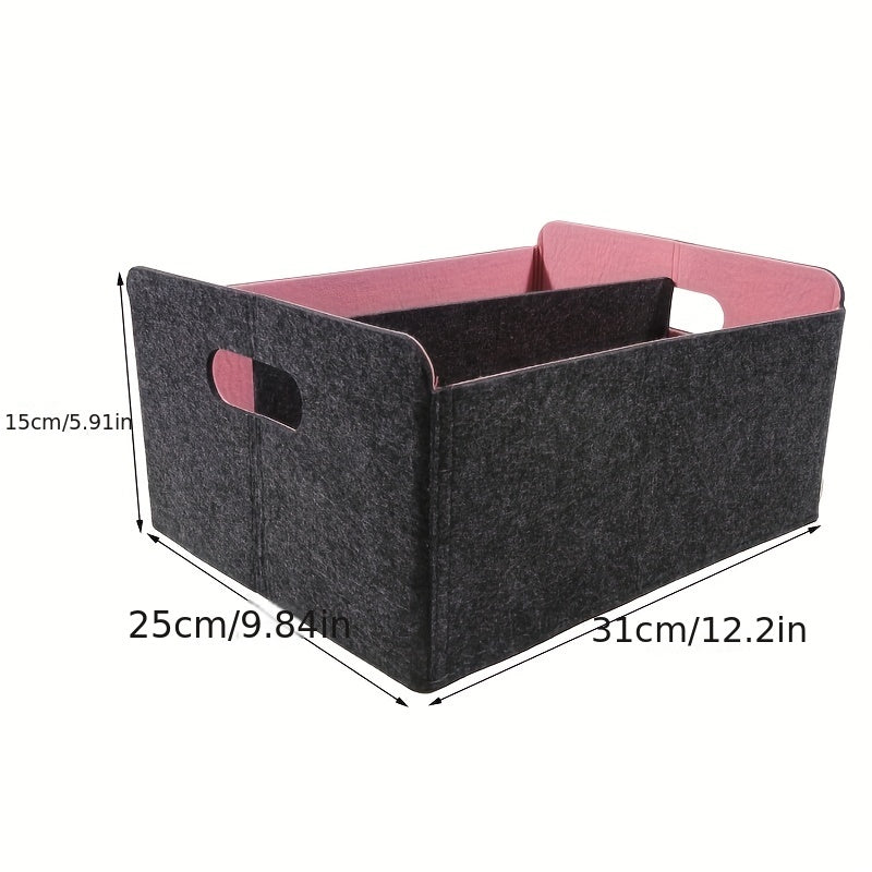 Portable Felt Clothes Storage Box Foldable Organizer