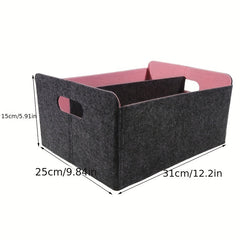 Portable Felt Clothes Storage Box Foldable Organizer