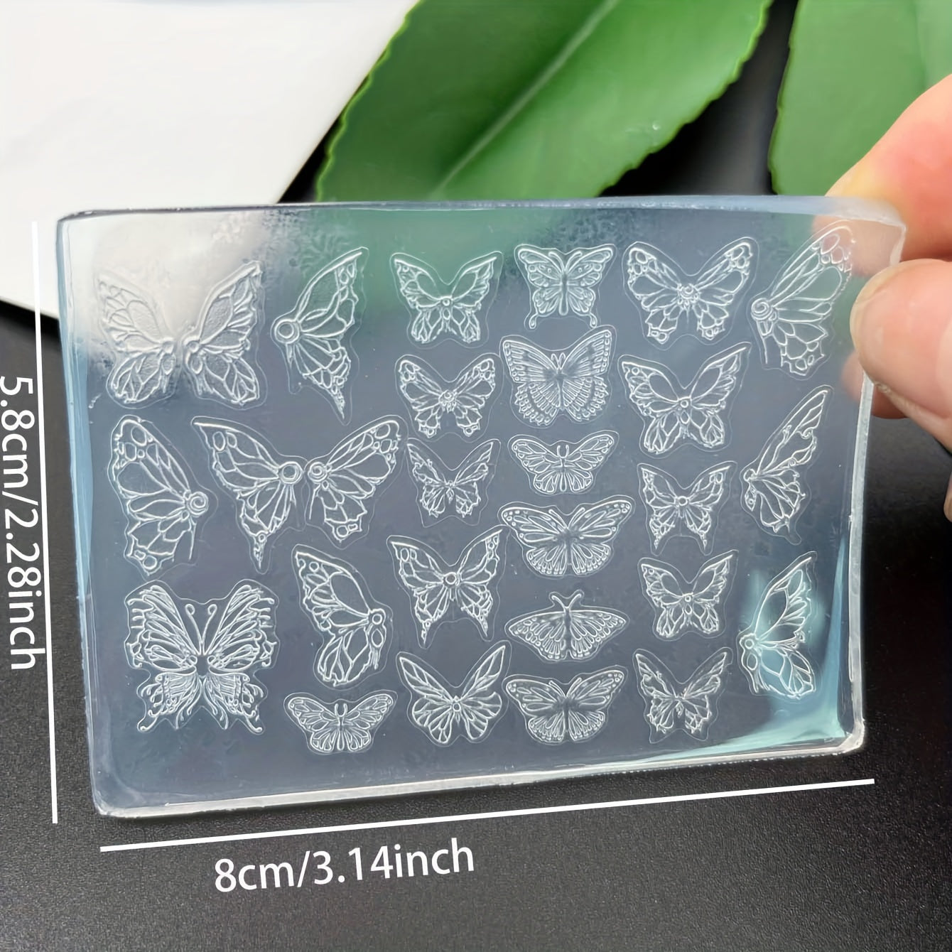 3D Butterfly Wings Silicone Nail Art Mold DIY Templates
