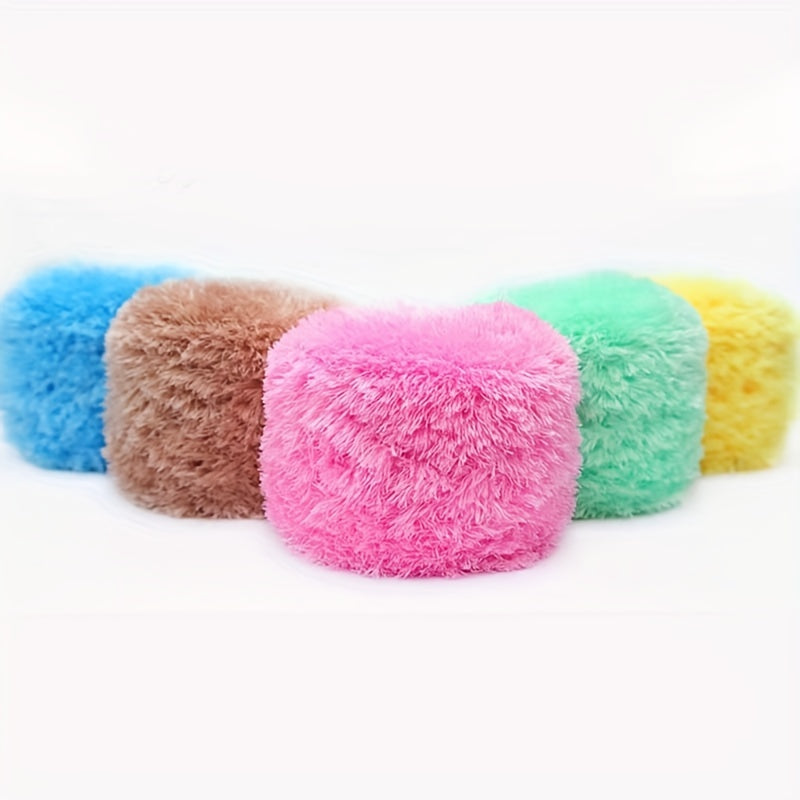 Long Hair Crystal Velvet Yarn 210g - Crocheting Knitting Weaving DIY