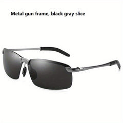 Metal Frame Polarized Sunglasses for Men