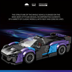 390pcs Car Building Blocks Racing Model Educational Toys for Boys and Girls