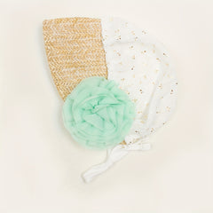 Baby Lace Breathable Sun Hat - Knitted Straw Hat for Newborns