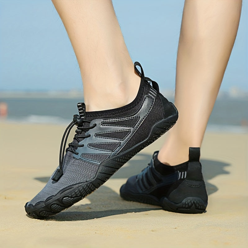 Men's Striped Water Shoes Breathable Lightweight Aqua Socks