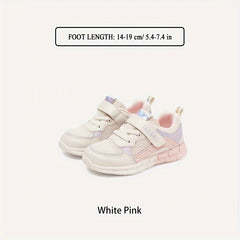 TARANIS Girls Low Top Mesh Sneakers Hook And Loop Fastener