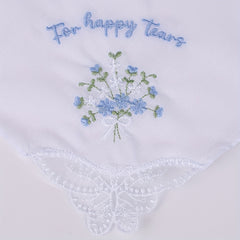 Bridal Wedding Handkerchiefs with Lace Trim Something Gift