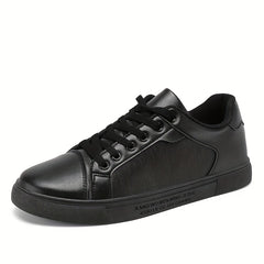 Men's Letter Print Lace-Up Skate Shoes Casual Outdoor Sneakers