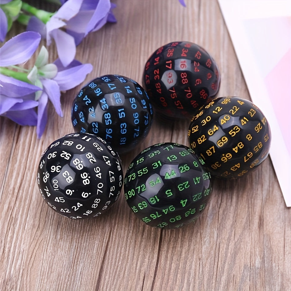 1pc 100 sided Numbers 1 100 Dice D100 Large Ball Game Dice Collectible Dice