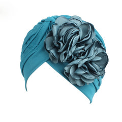 Large Flower Headscarf Cap Turban Beanies Headwrap Indian Cap Chemotherapy Hat