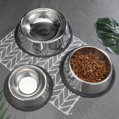Stainless Steel Dog Bowl for Food & Water