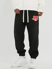 Funny Bear Graphic Print Men's Casual Sweatpants