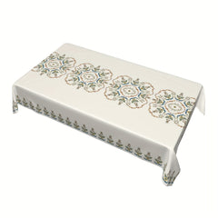 Floral Polyester Tablecloth for Parties and Dinner Decor