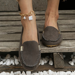 Women's Slip On Loafers Solid Comfortable Shoes