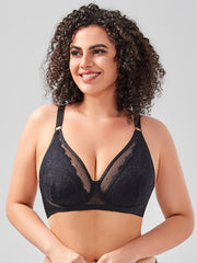 Full Coverage Underwire Mesh Bra