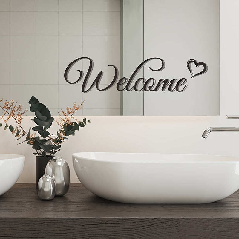 English Identification Sticker - Home Wall Mirror Decoration