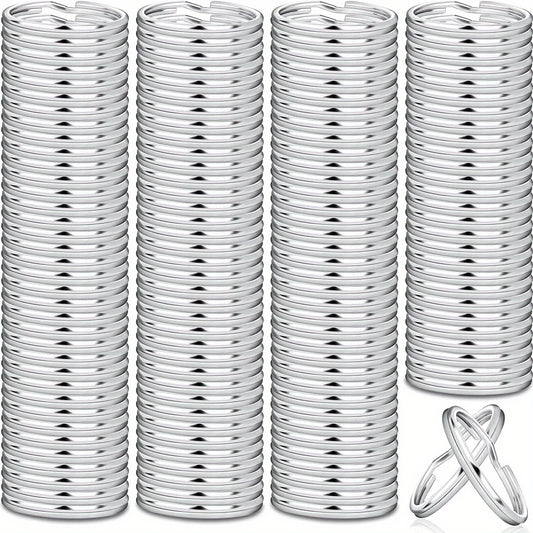 20pcs Silver Plated Blank Key Ring Split Rings Bulk 2.54 cm
