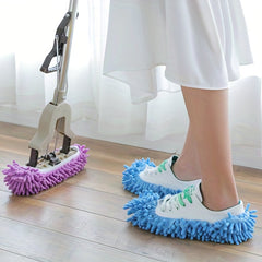 Chenille Lazy Mopping Slippers Cover Washable Mopping Slippers