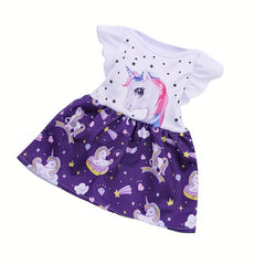 Unicorn Dress for 18 Inch Dolls