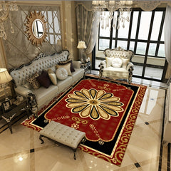 Vintage Floral Area Rug Non Shedding Floor Carpet Living Room Bedroom