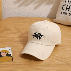 HEART Baseball Cap Embroidered Dad Hat Unisex Sun Hat