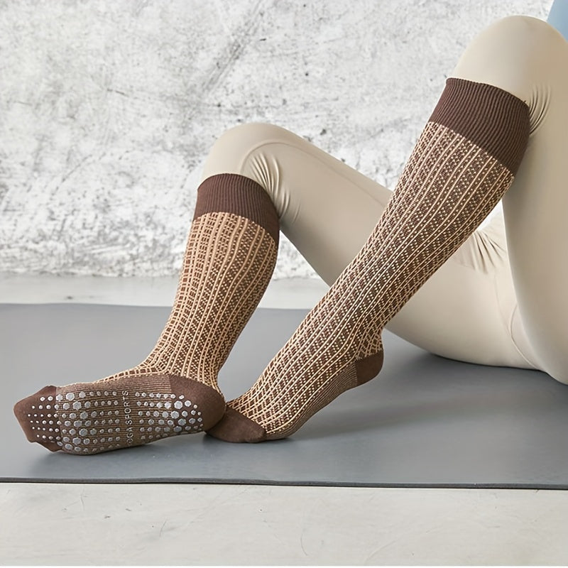 Long Tube Non-slip Yoga Socks for Pilates Sports Fitness