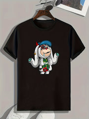Funny Pattern Print Men's Graphic T-shirt for Summer