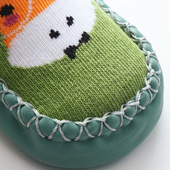 2 Pairs Baby Boys Walking Socks Anti-Skid Soft Bottom