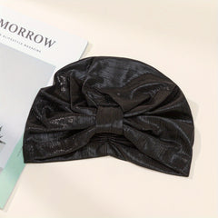 Solid Turban Cap Head Wrap Elastic Hijab Bonnet Women Bandana Beanies