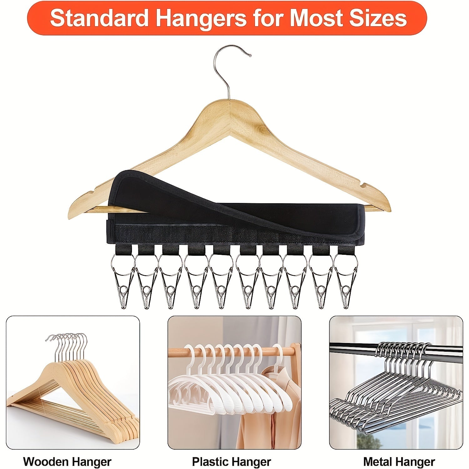 Hat Rack for Baseball Caps Organizer Holder Hanger Display Storage Clips