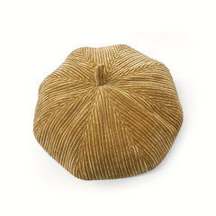 Classic Plain Beret Pleated Berets Cap Vintage Octagonal Hat