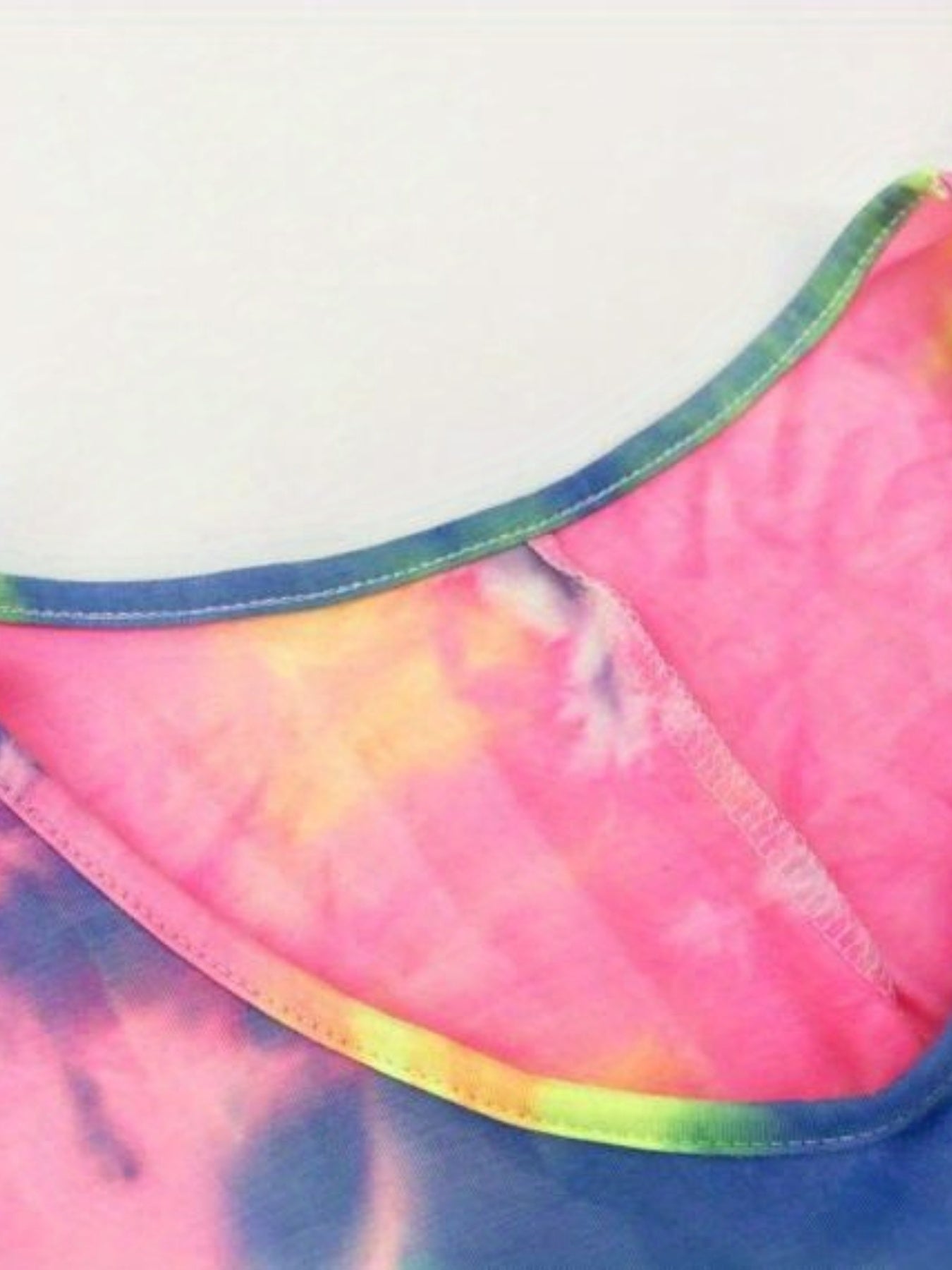 Sexy V Neck Tie Dye Tank Top