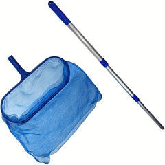 Deep Skimmer Net with Telescopic Pole - Pool Leaf Skimmer Fine Mesh Net