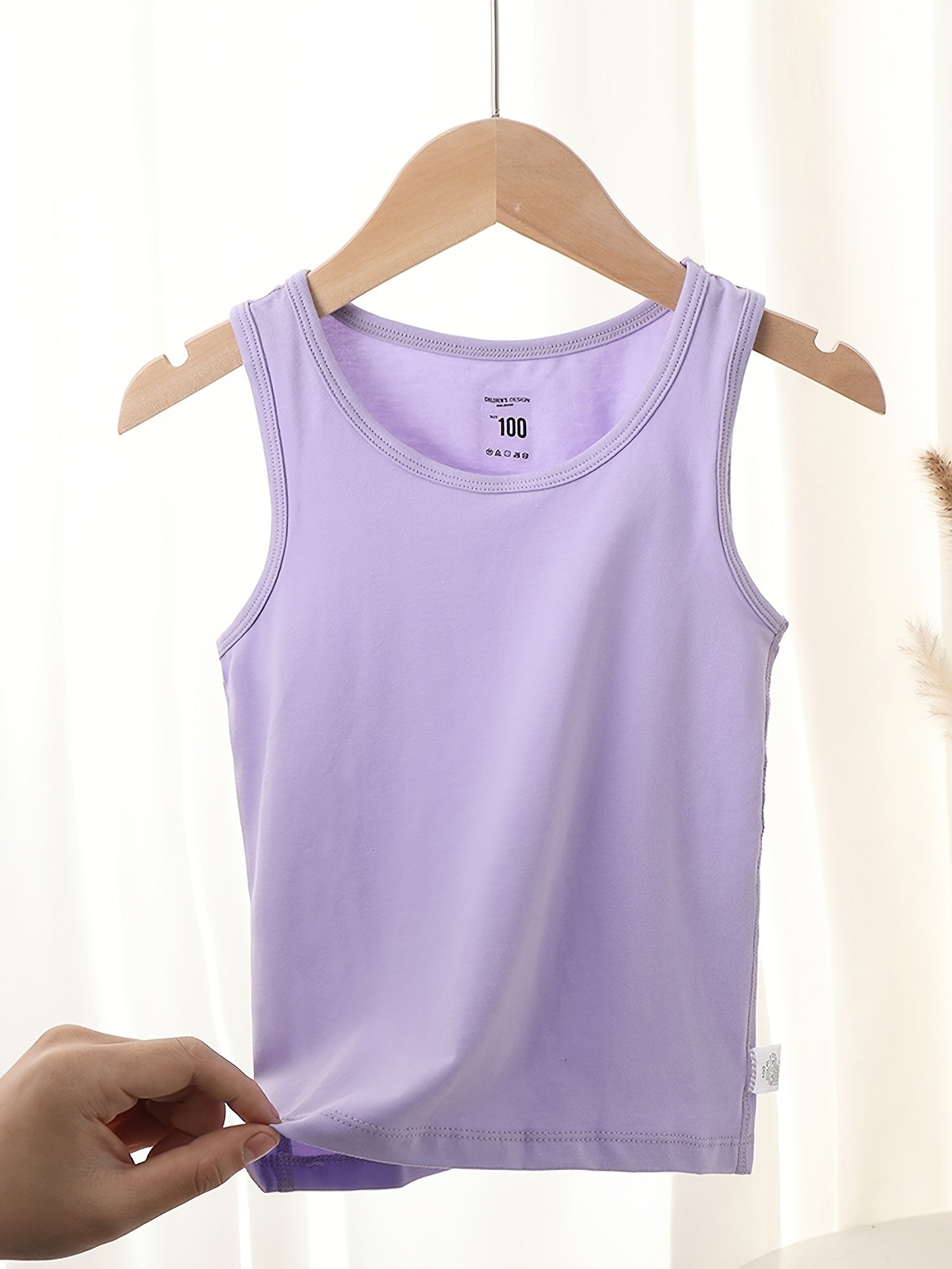 Girls Tank Tops Sleeveless Undershirt Soft Camisole Solid Summer Comfortable