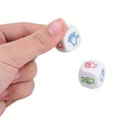 2pcs Acrylic Scissors Stone Dice For KTV Bar Drinking Game