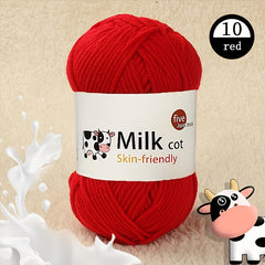 5 Strands Milk Cotton Hand Knitting Yarn DIY Crocheting Supplies 50g pc