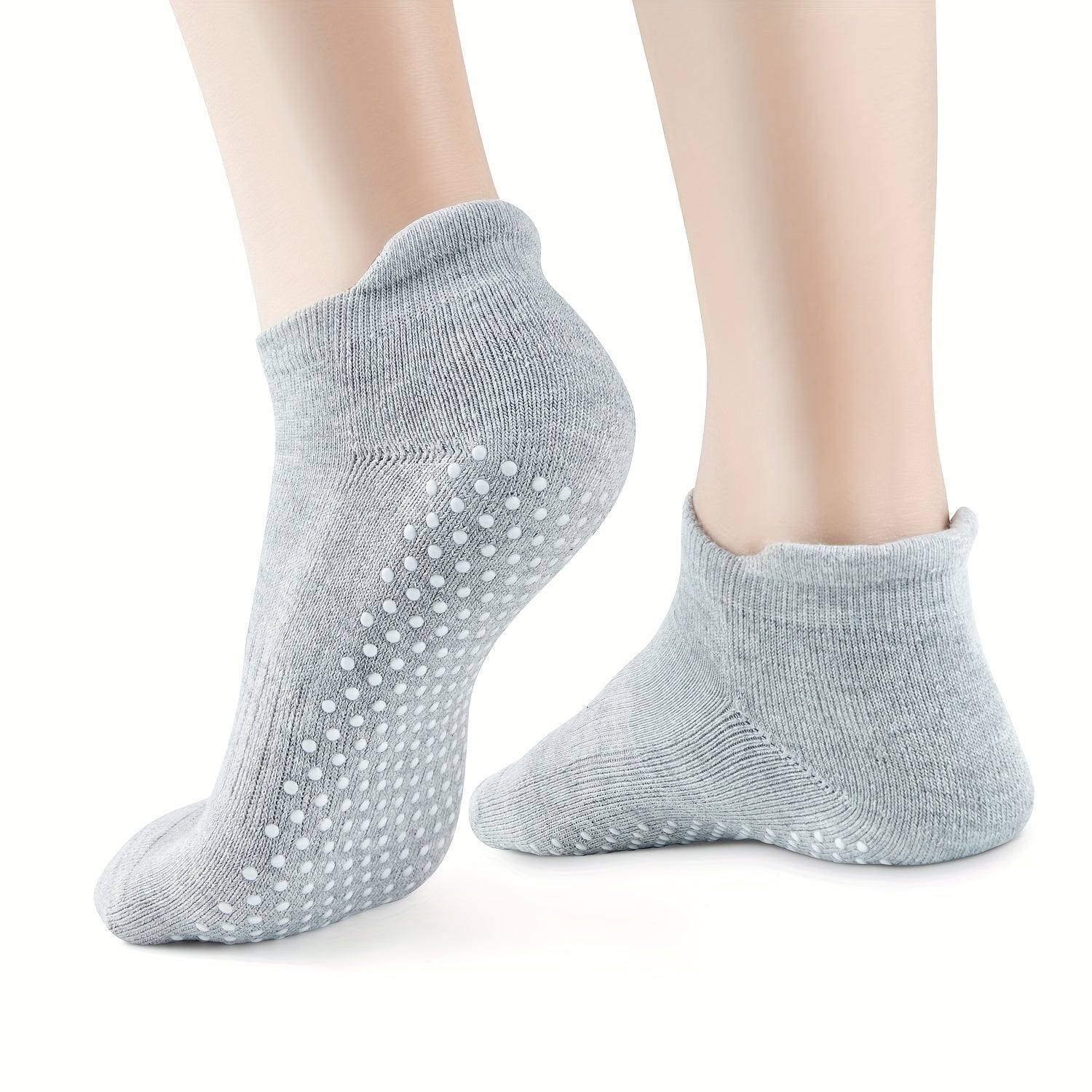 Women's Non-slip Yoga Pilates Socks Elastic Low Cut Dance Training Socks