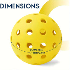 12pcs Outdoor Pickleball with 40 Holes - Durable and Resilient Pickleball